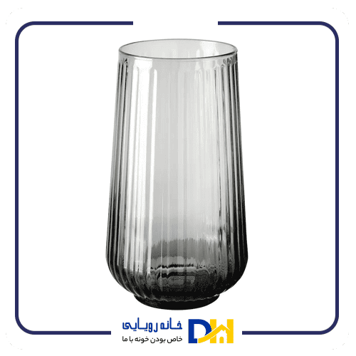 گلدان شیاردار دودی ایکیا GRADVIS