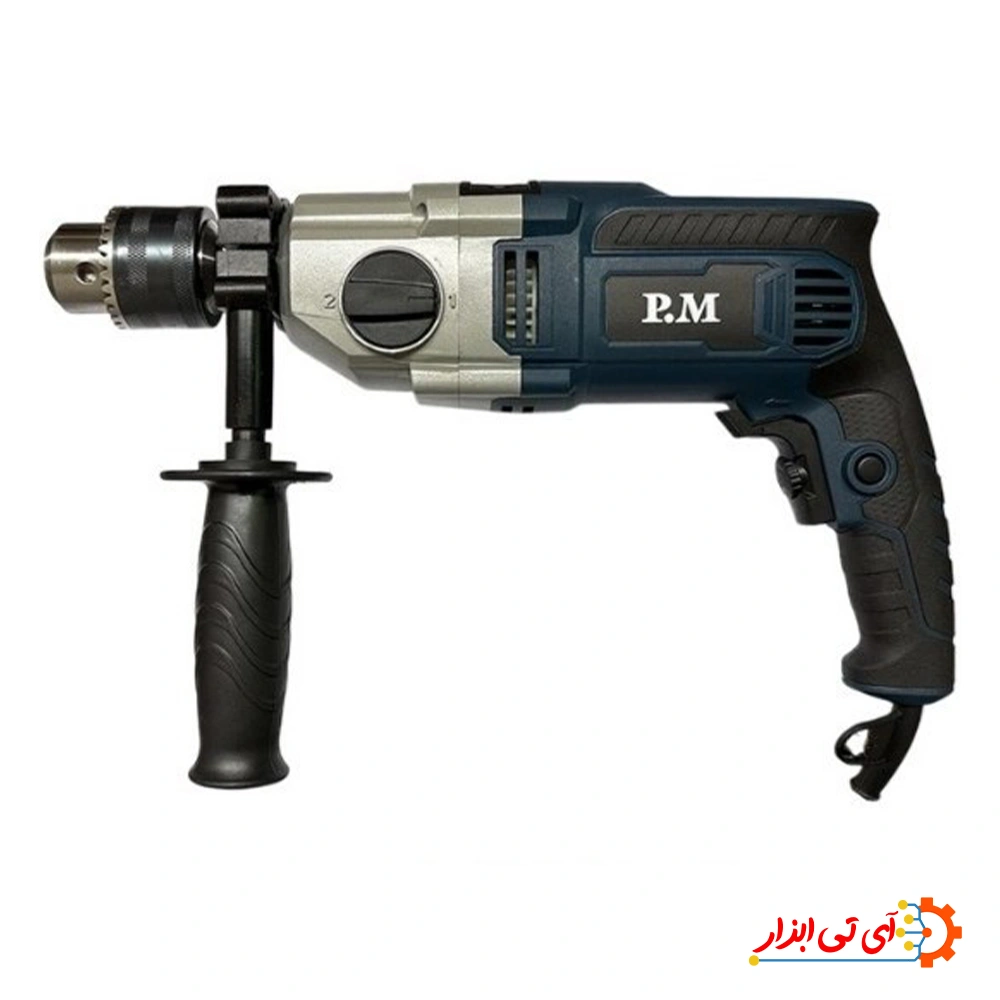 دریل گیربکسی 16 میلیمتر 1100 وات PM مدل E15