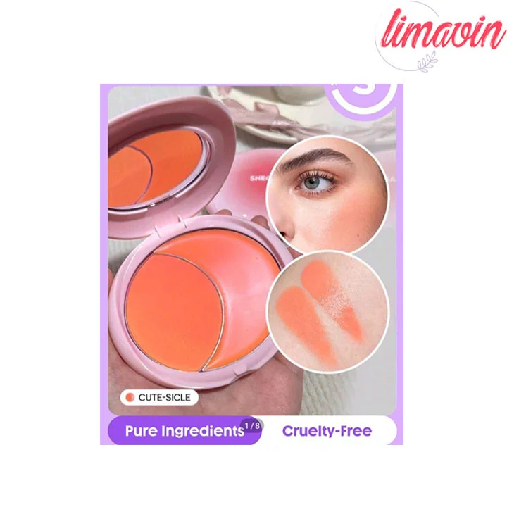 رژگونه دو طرفه کرمی و پودری شیگلم مدل Cheek 2 Cheek Blush Duo - cute sicle