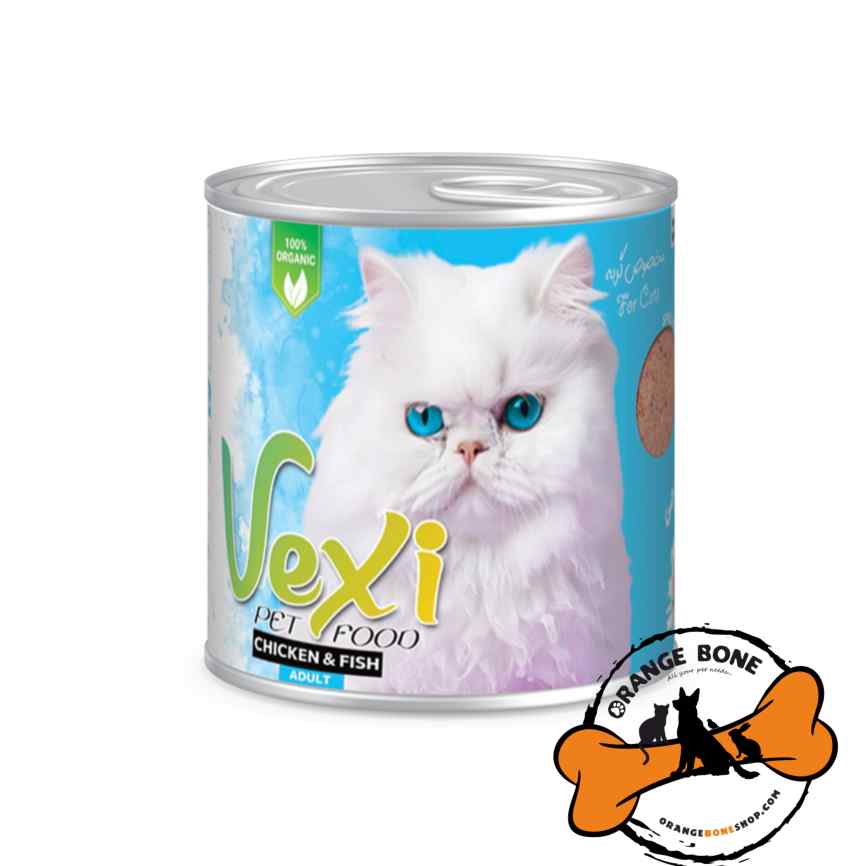 کنسرو پته گربه وکسی طعم مرغ و ماهی (800 گرم)