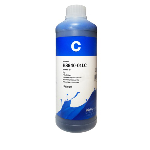 جوهر یک لیتری اینکتک آبی پیگمنت پرینتر اچ پی InkTec Pigment 1Litre Cyan Hp