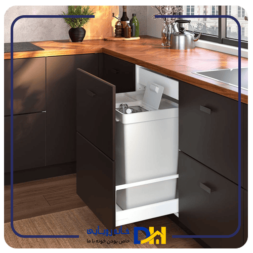 سطل خاکستری ۳۵ لیتری ایکیا HALLBAR
