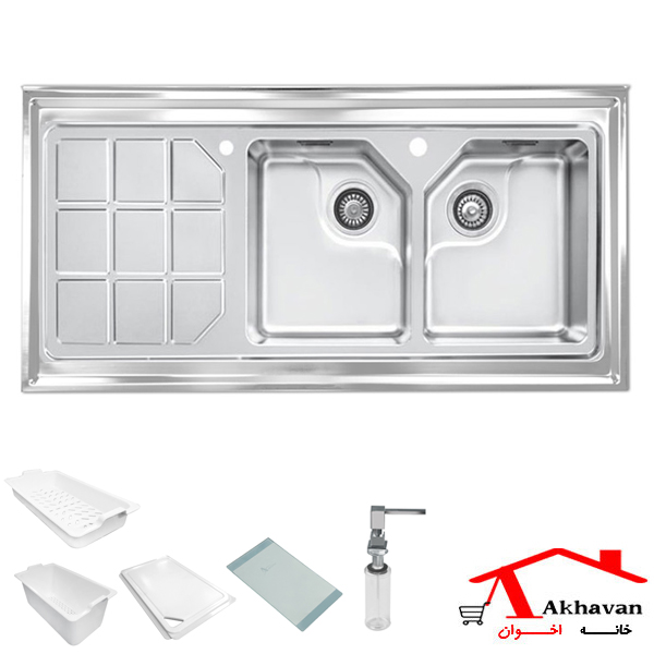 سینک ظرفشویی روکار کد 325 اخوان
