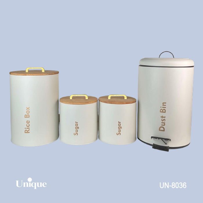 ست 4 پارچه کرم درب بامبو T یونیک کد UN-8036