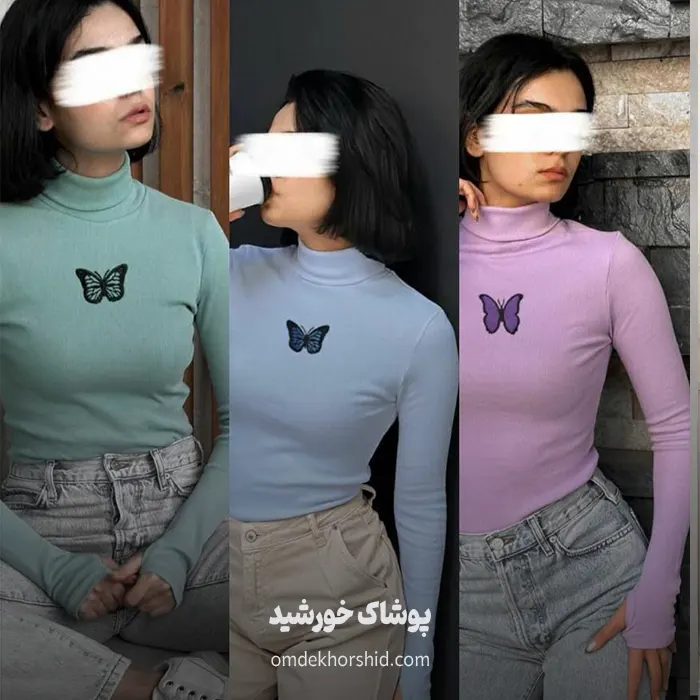 تونیک یقه اسکی آستین فینگر
