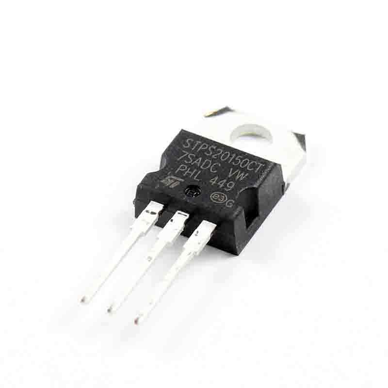 دوبل دیود شاتکی STPS20150CT 20A-150V مارک ST پکیج TO-220