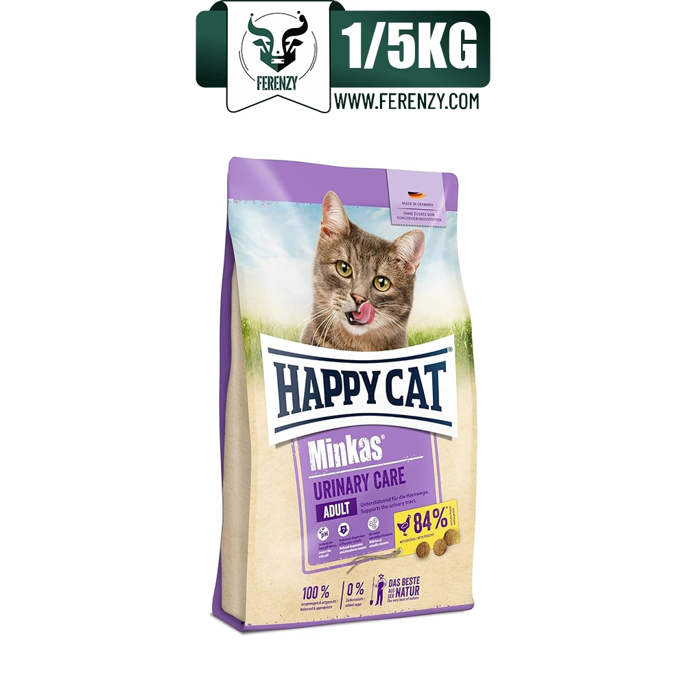 غذای خشک گربه هپی کت مدل مینکاس یورینری طعم مرغ وزن 1/5 کیلوگرم Urinary HappyCat