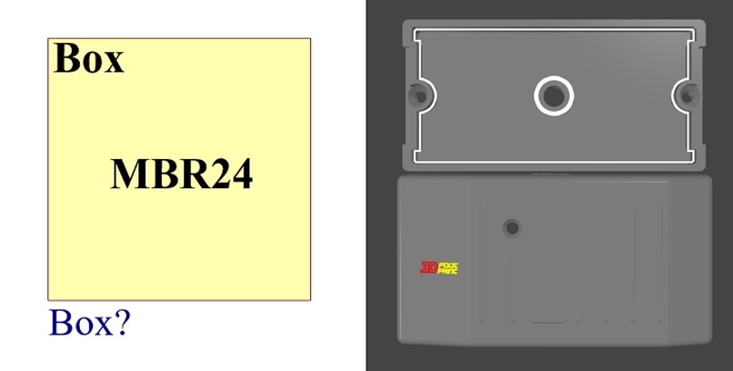 فوت پرینت 3بعدی باکس MBR24