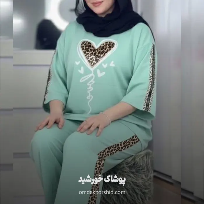 ست بلوز شلوار قلب کد 2