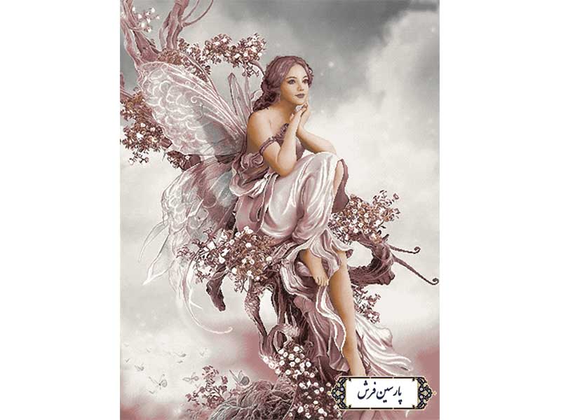 نخ و نقشه تابلو فرش طرح فرشته - کد NC6397