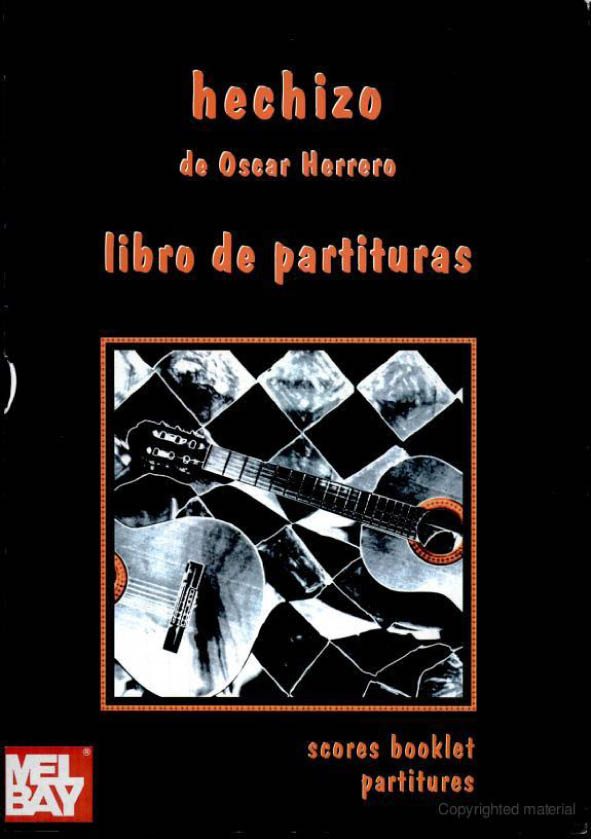 کتاب قطعات زیبای فلامنکو Oscar Herrero_Hechizo