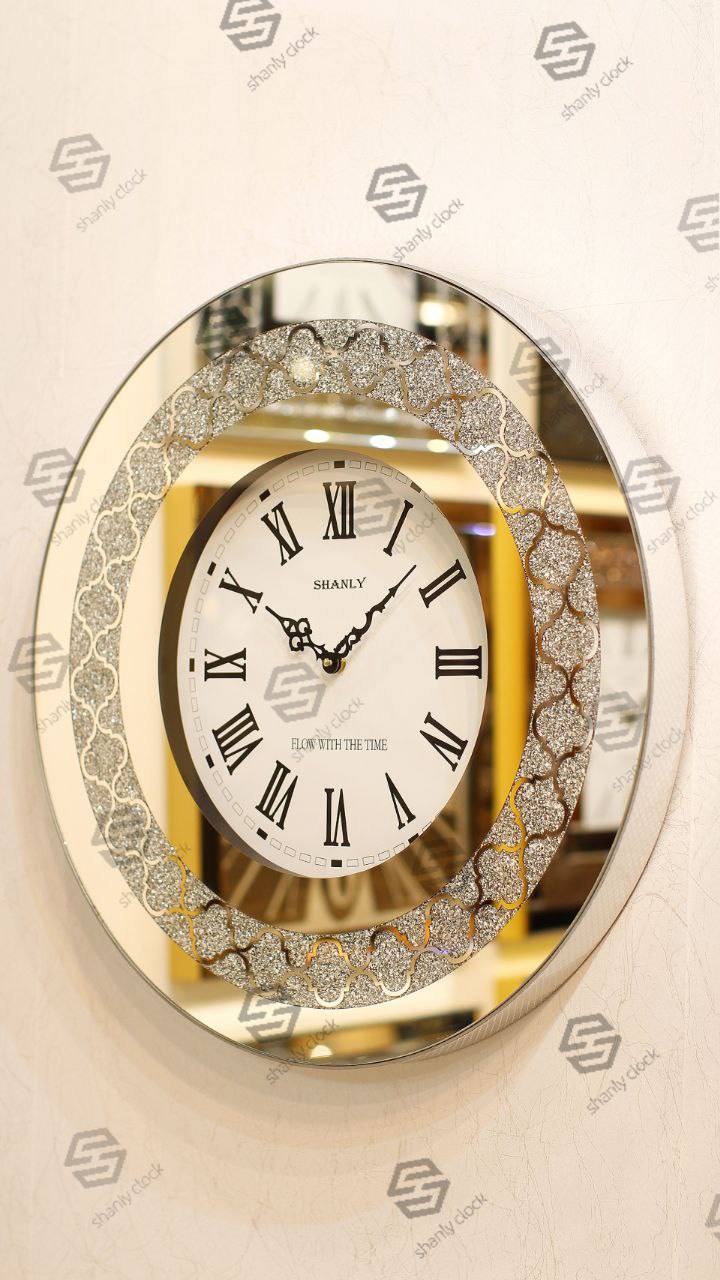 ساعت دیواری آینه ای طرح گنبدی کد ۱۳۰۳S