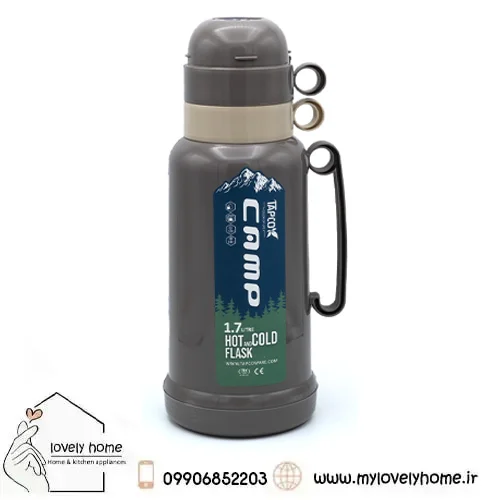 فلاسک چای کمپ 1.7 لیتر تاپکو - سربی