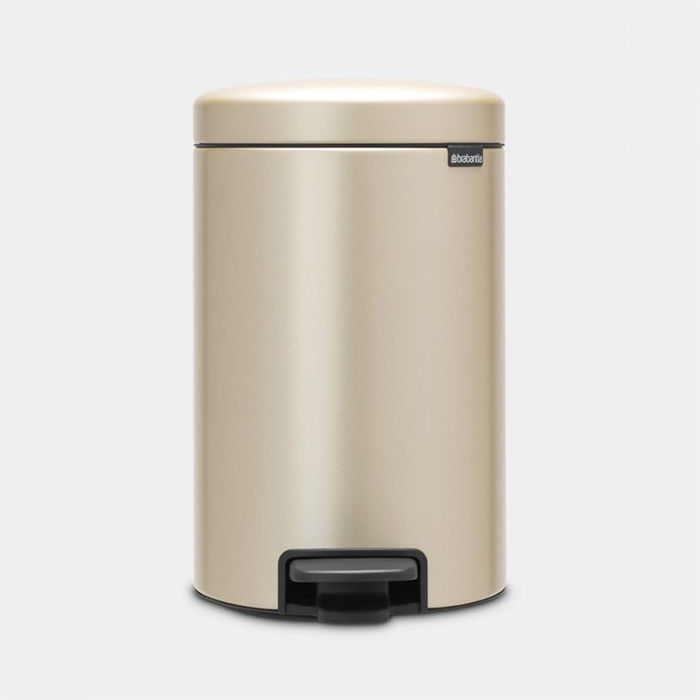 سطل زباله 12 لیتر طلایی مات برابانتیا | Brabantia NEWICON PEDAL BIN