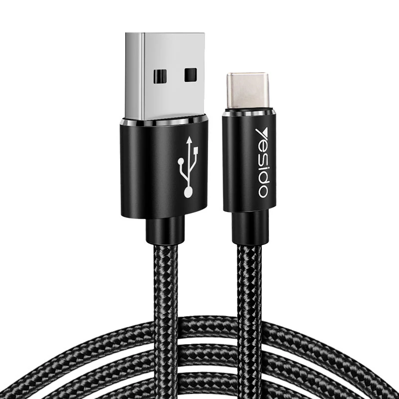 کابل تبدیل USB به type-C یسیدو مدل CA-54 طول 30 سانتی متر