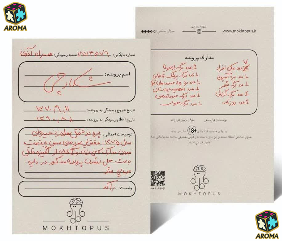 بازی فکری پرونده شکارچی