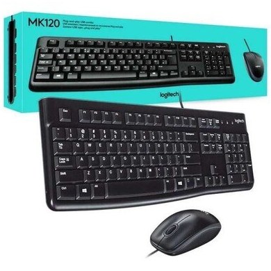 ست آکبند ماوس و کیبورد لاجيتک با سیم مدل MK120