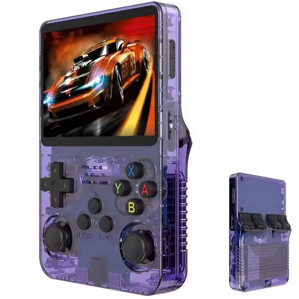 کنسول بازی دستی R36S Retro اصلی -64 گیگ بنفش