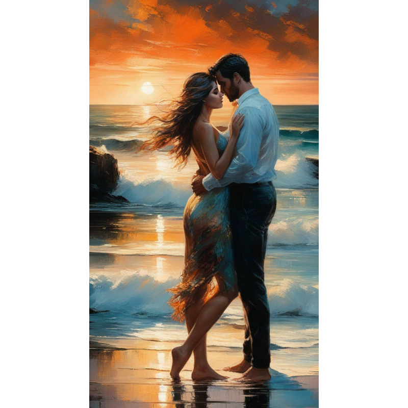 تابلو نقاشی الماسی بزرگسال کد 0258