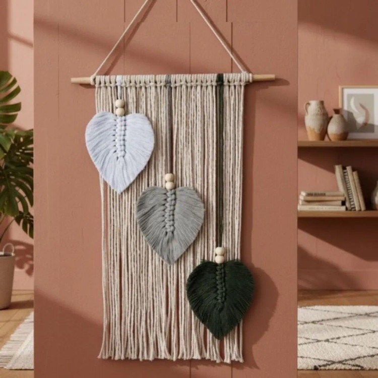 دیوارکوب مکرومه کد 127 برند گره چی و رنگ دلخواه
