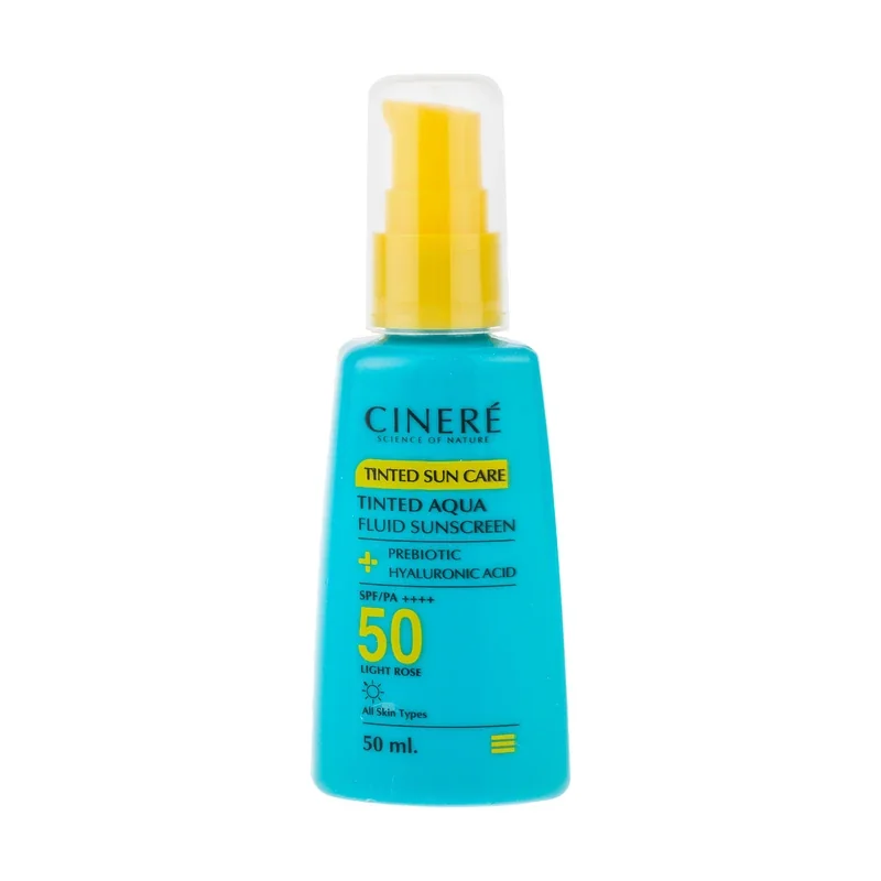ضد آفتاب فلوئید رنگی سینره SPF50 لایت رز 50 میلی لیتر