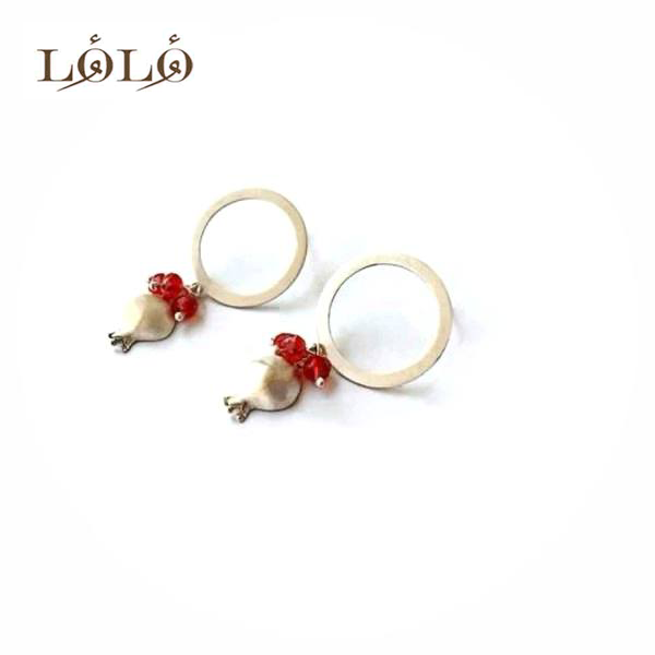گوشواره نقره انار