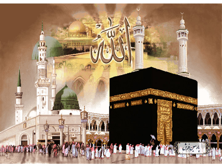 نخ و نقشه تابلو فرش مذهبی طرح اماکن مقدس - کد NR024
