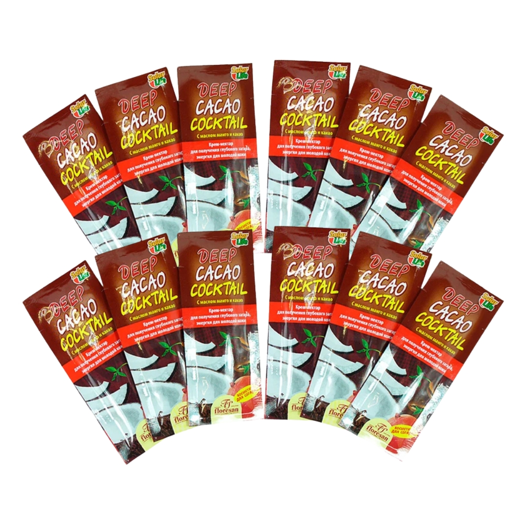 برنزه کننده فلورسان (DEEP CACAO) مدل بیلیستر پک 12 عددی