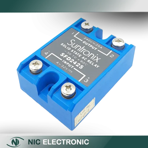رله حالت جامد SSR مرغوب 240VAC-25A مارک SUNTRONIX کد SFD2425