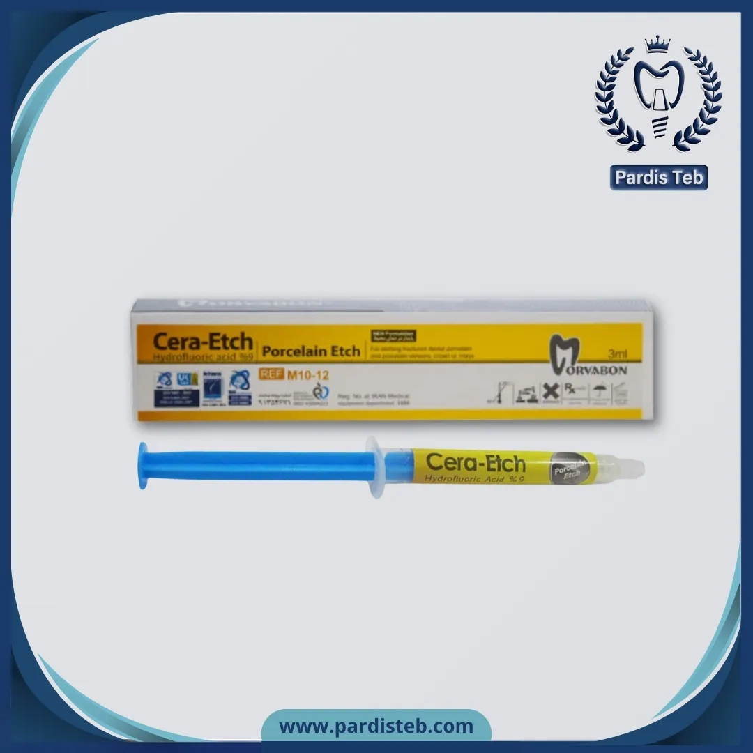اسید اچ پرسلن 9% مروابن  Morvabon Cera Etch Porcelain HF