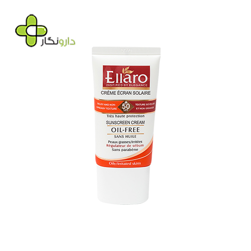 کرم ضد آفتاب فاقد چربی الارو SPF50 مخصوص پوست چرب و جوشدار بی رنگ