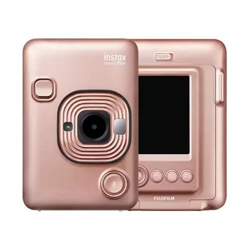 دوربین عکاسی چاپ سریع فوجی مدل Instax mini LiPlay رنگ رزگلد