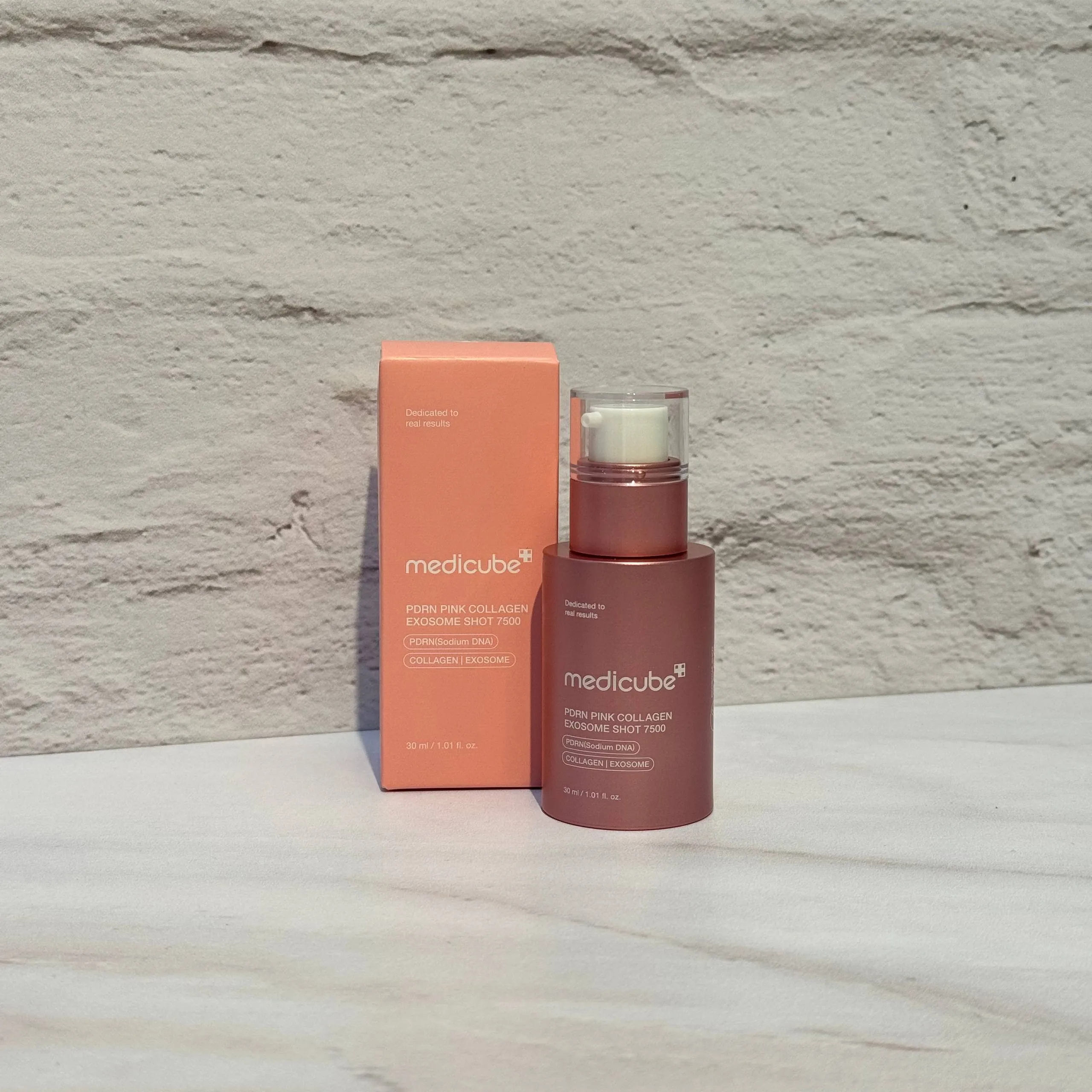 سرم اگزوزوم PDRN شات 7500 مدی کیوب ضد چروک و روشن کننده PDRN PINK EXOSOME SHOT SERUM 7500
