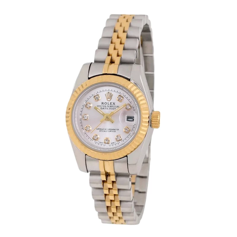 ساعت زنانه رولکس دیت جاست استیل و طلایی Rolex date just