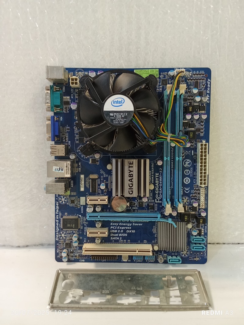 باندل مادربرد گیگابایت(DDR3) مدلGA-G41MT-S2(استوک)