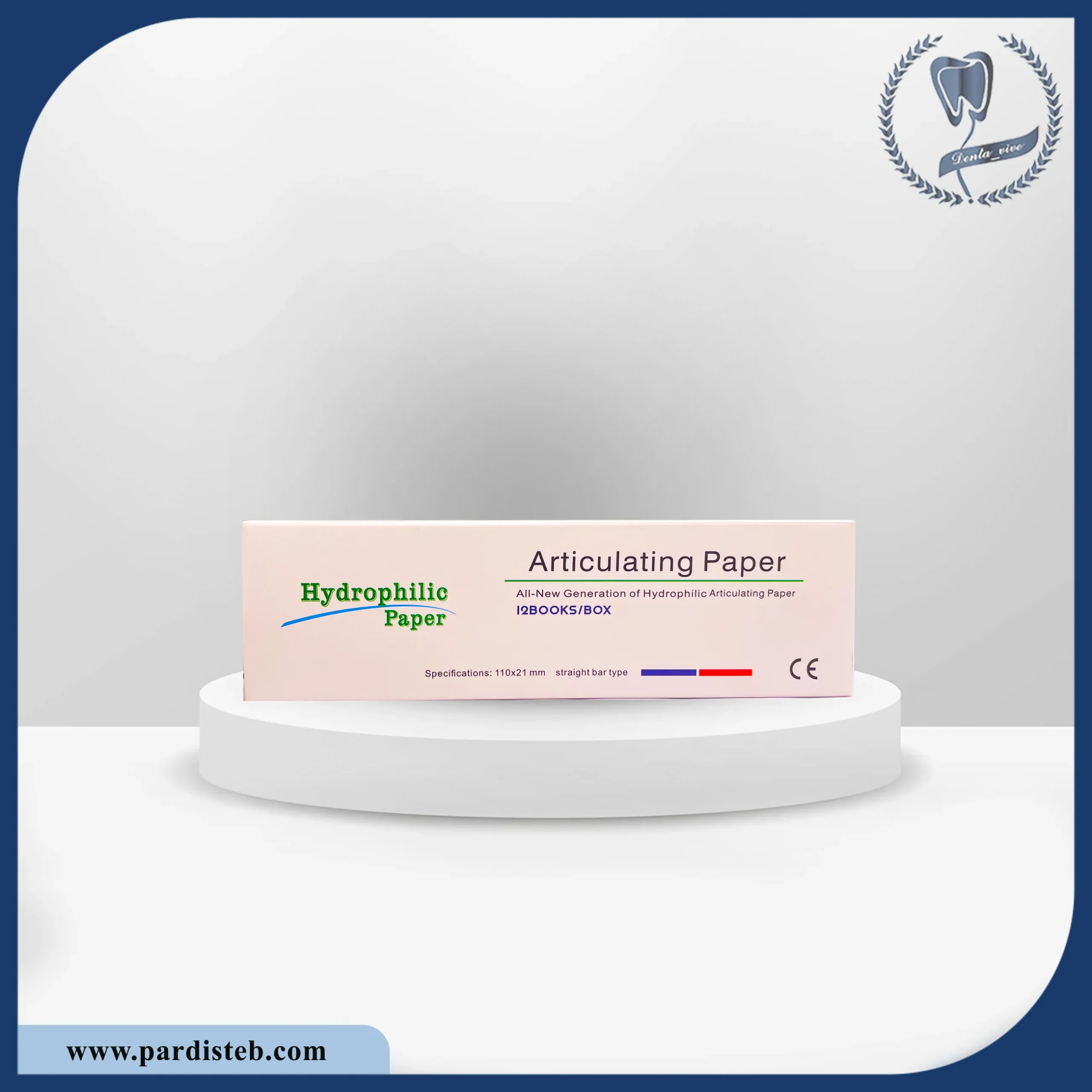 کاغذ کاربن 2 رنگ هیدروفیلیک  Hydrophilic Articulating Paper