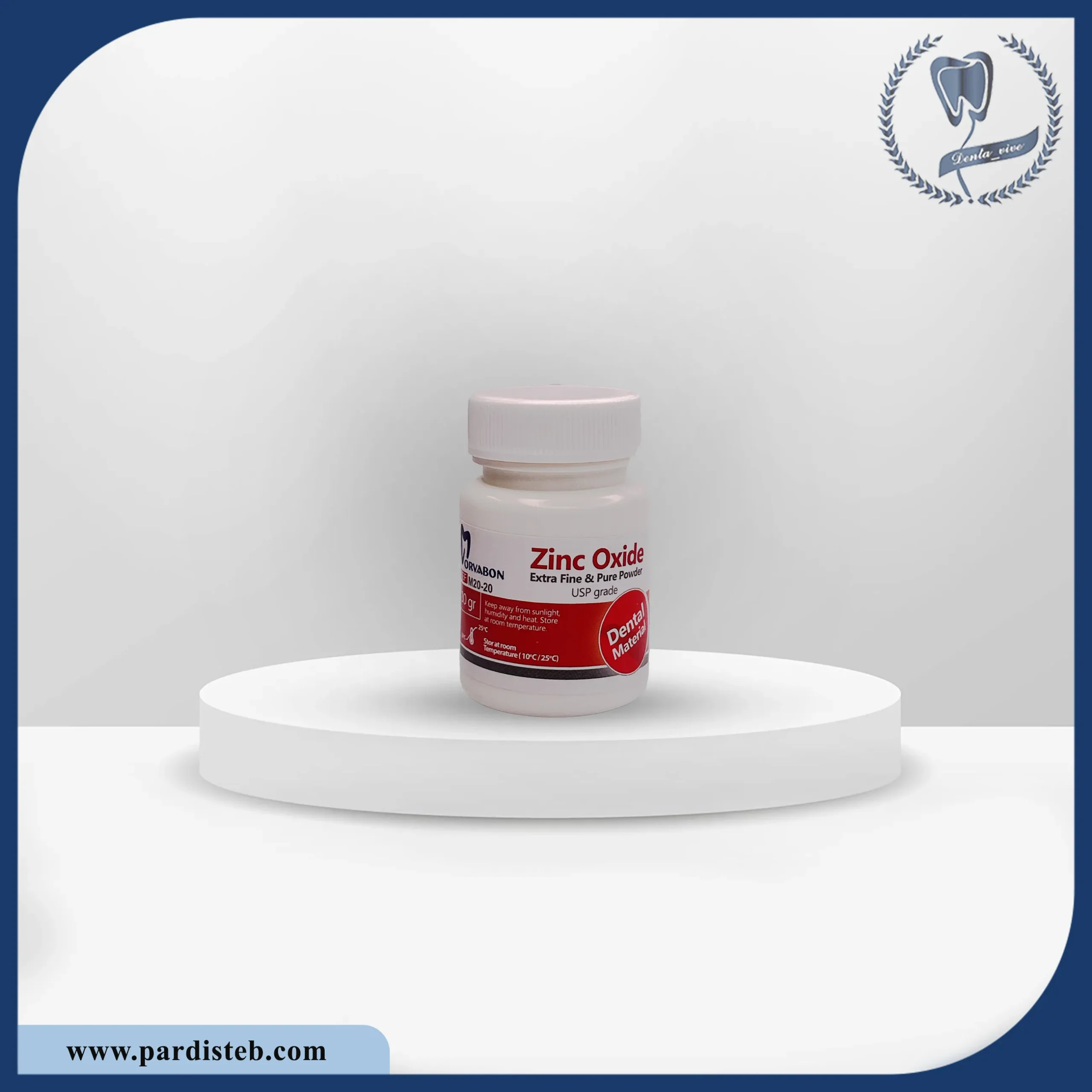 پودر زینک اکساید مروابن Morvabon Zinc Oxide Powder