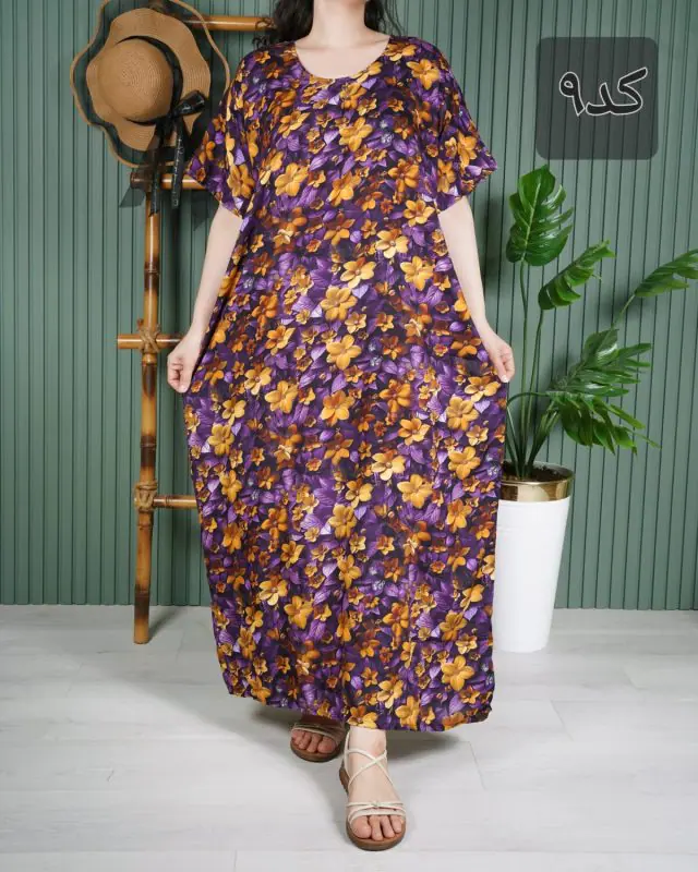 پیراهن زنانه آستین کوتاه E7613 - کد-9