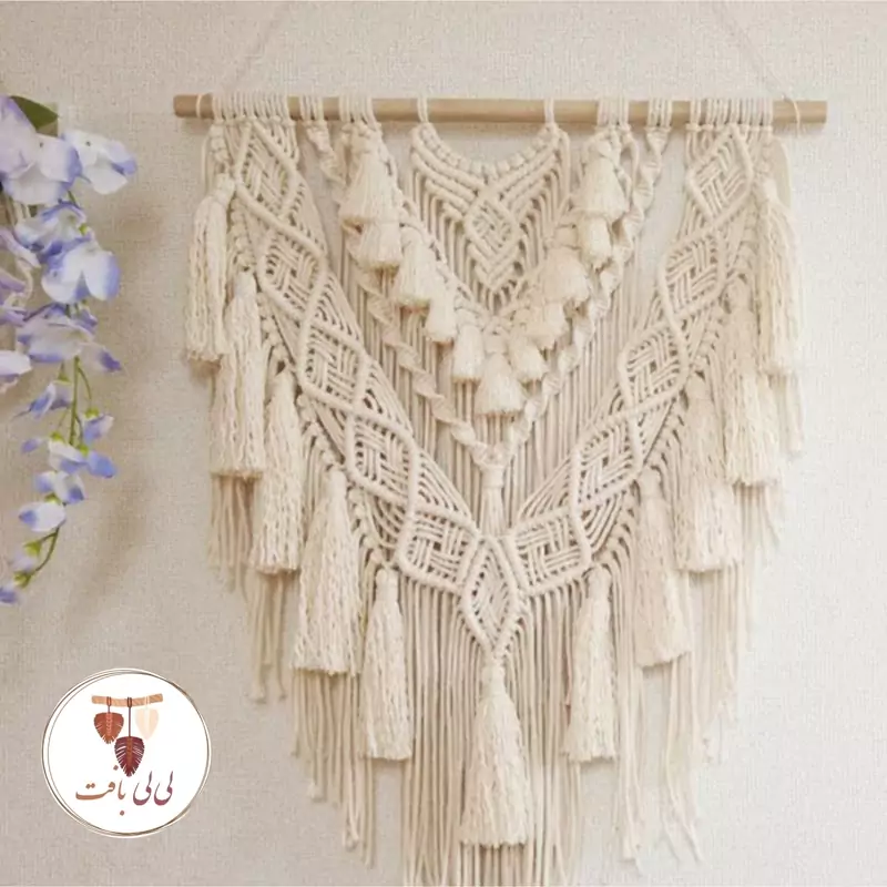 دیوارکوب طرح آویز مکرومه