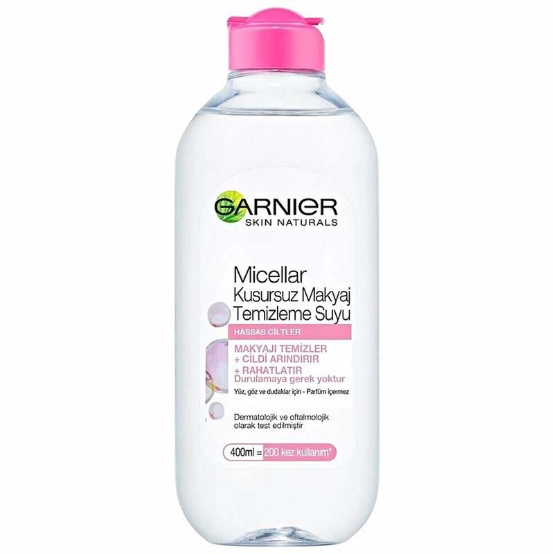 محلول پاک کننده آرایش صورت گارنیر مدل Skin Naturals حجم 400 میلی لیتر