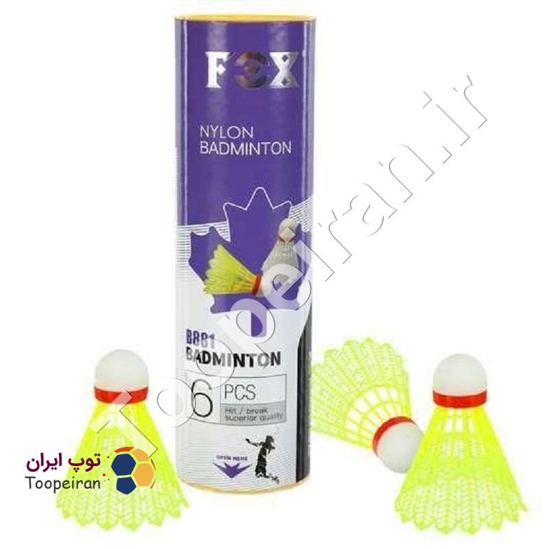 توپ بدمینتون نایلونی FOX بسته 6 عددی
