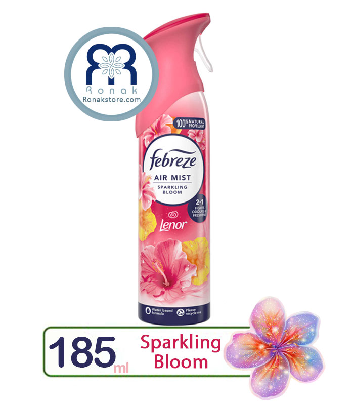 اسپری خوشبوکننده هوا فبرز Febreze رایحه شکوفه‌های درخشان حجم 185 میل