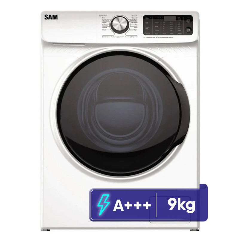 ماشین لباسشویی 9 کیلوگرم اتوماتیک سام مدل DD-P1480/W - سفید
