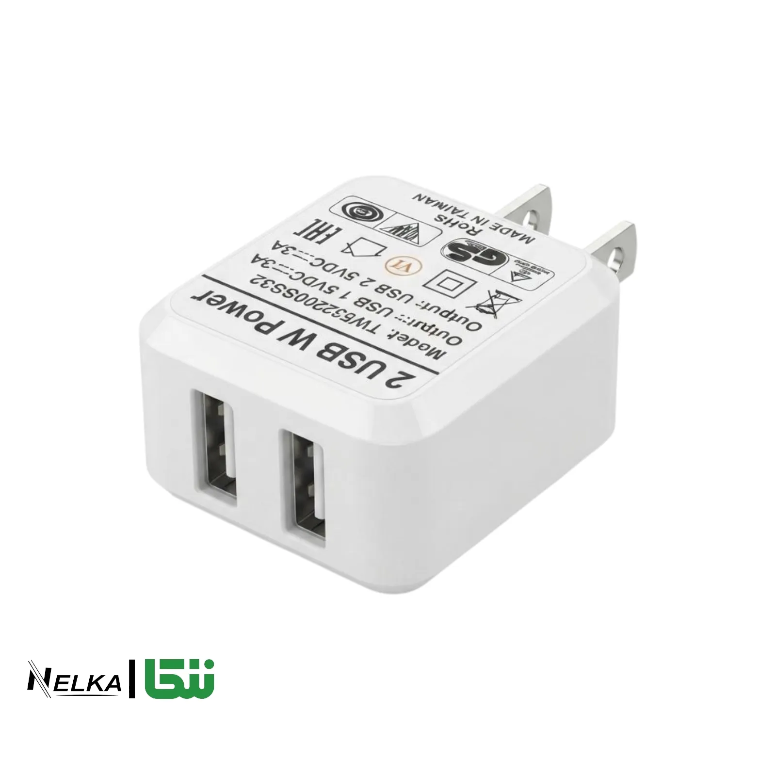 آداپتور 2 پورت USB 5V 2A / 5V 3A