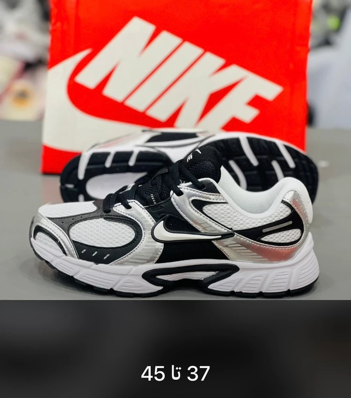 کتونی نایک وی فایو کی سایز 37 تا 45 سفید و نقره ای و مشکی NIKE V5K