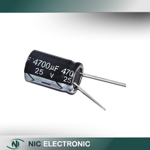 خازن الکترولیتی 4700UF/25V-16X25-105C-BLACK