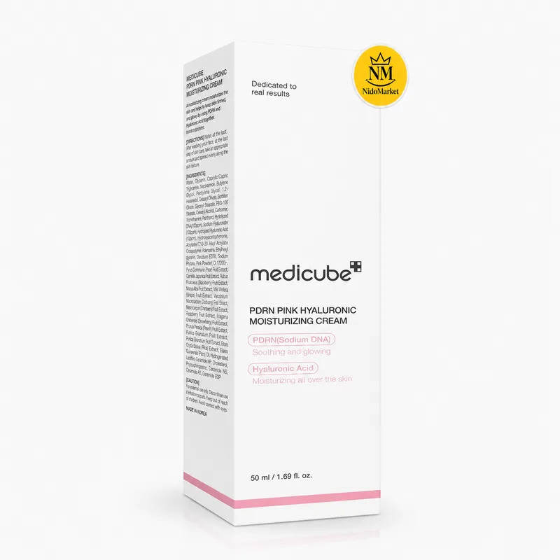 کرم مرطوب کننده PDRN مدیکیوب Pink Hyaluronic - 50 میلی لیتر