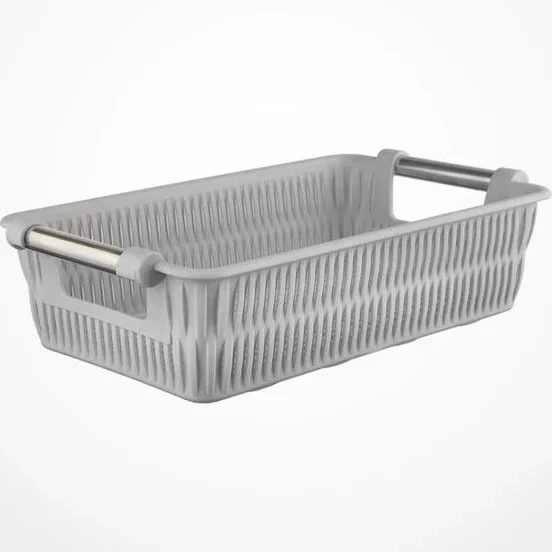 سبد بامبو دسته استیل 3 لیمون مدل الوان کد 138635