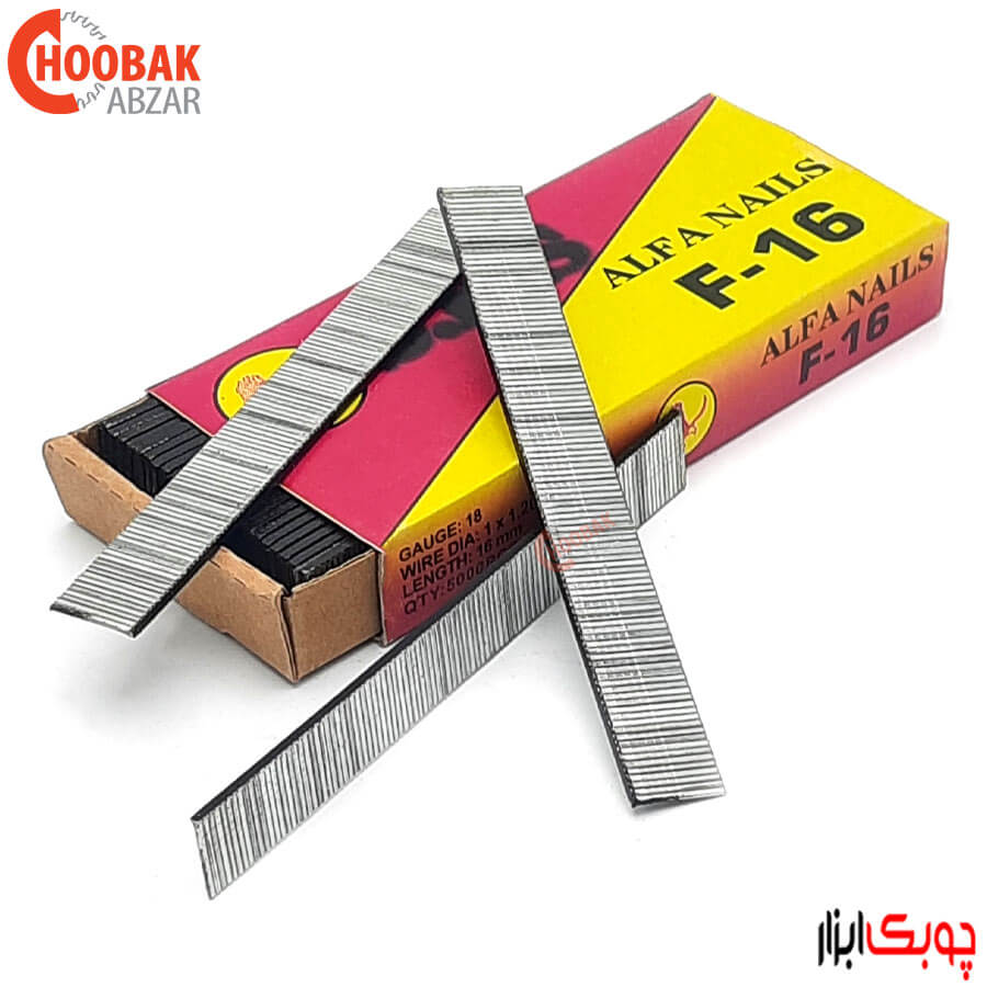 میخ اسکا اف 16 میلیمتر گالوانیزه S.B.S (گیج 18)