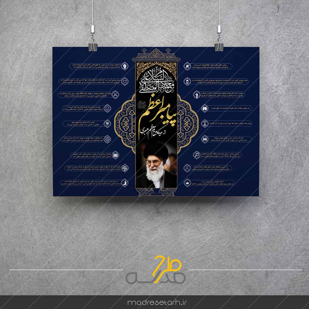 اینفوگرافی پیامبر از دیدگاه مقام معظم رهبری